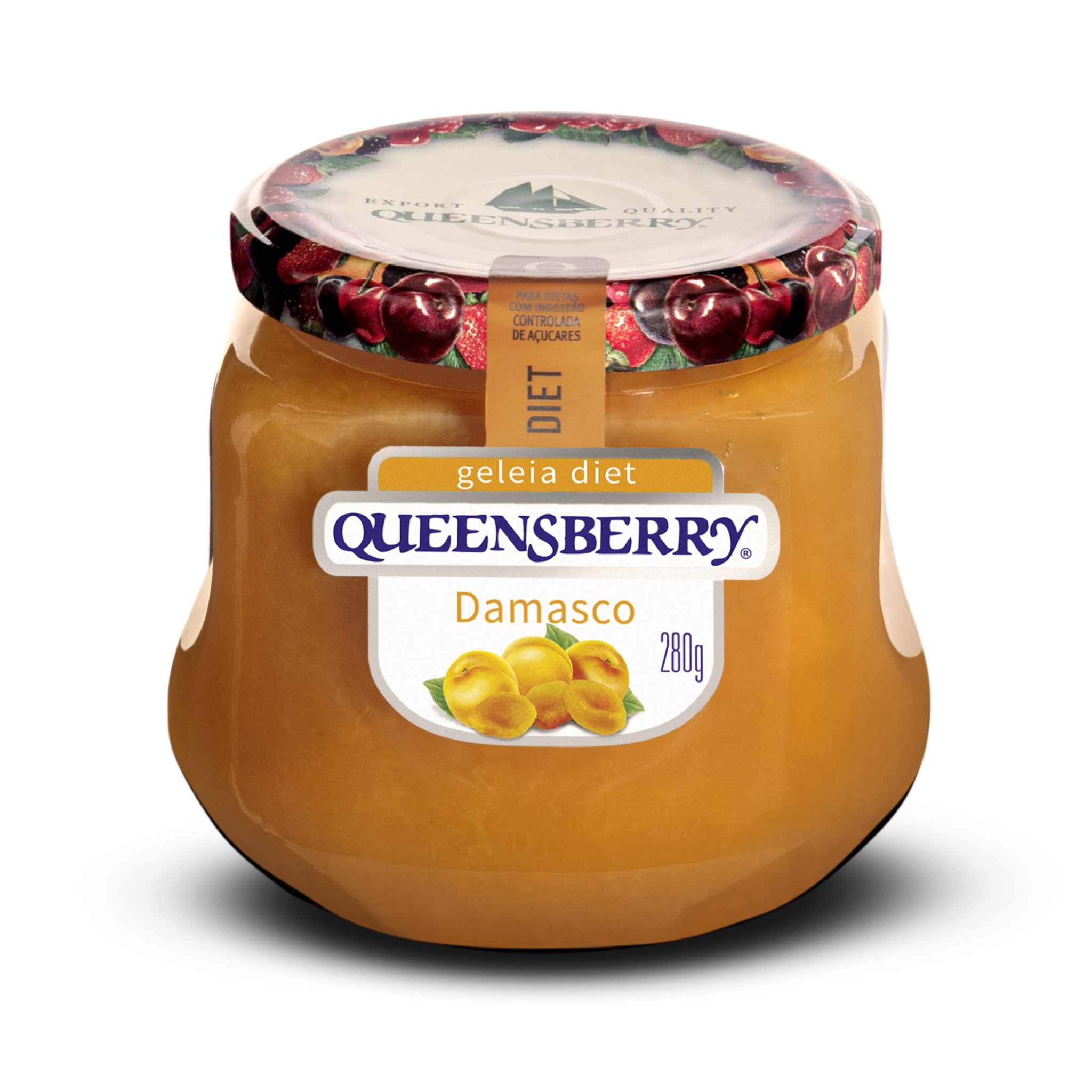 Geleia Diet Damasco Queensberry (280G) Naterra
